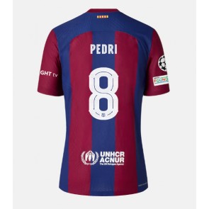 Barcelona Pedri Gonzalez #8 Hemmatröja 2023-24 Kortärmad